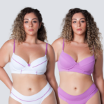 Kit 2 Conjuntos de Lingerie Com Bojo-Branco e Amália