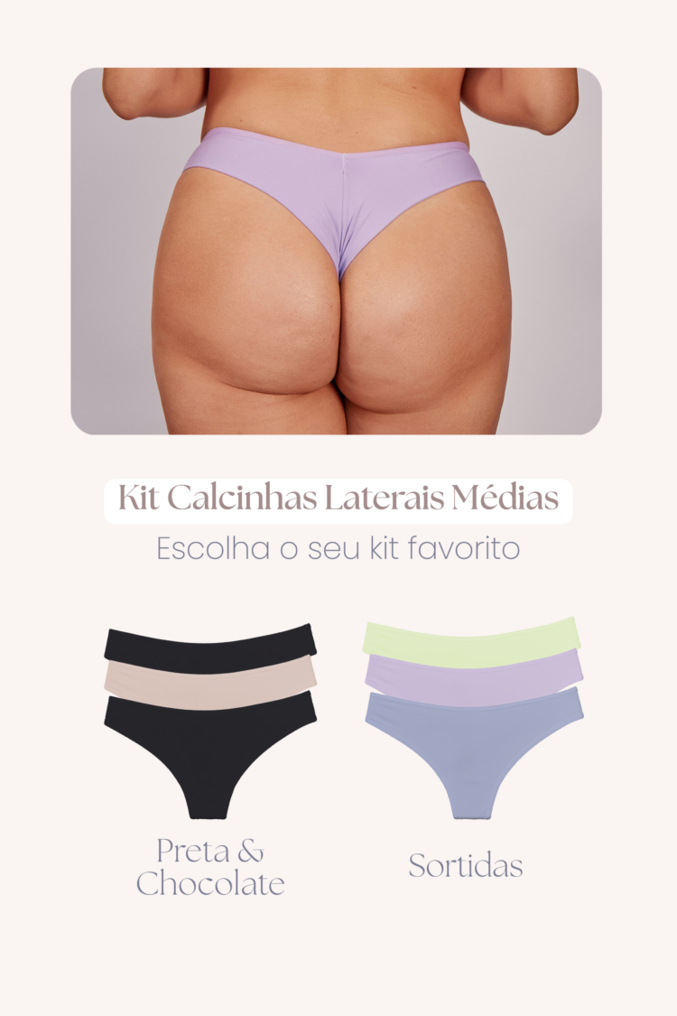 Kit Calcinha Fio Duplo Comfort