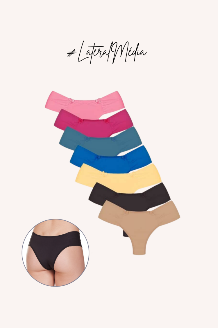 Kit Calcinhas Fio Duplo-Laterais Médias