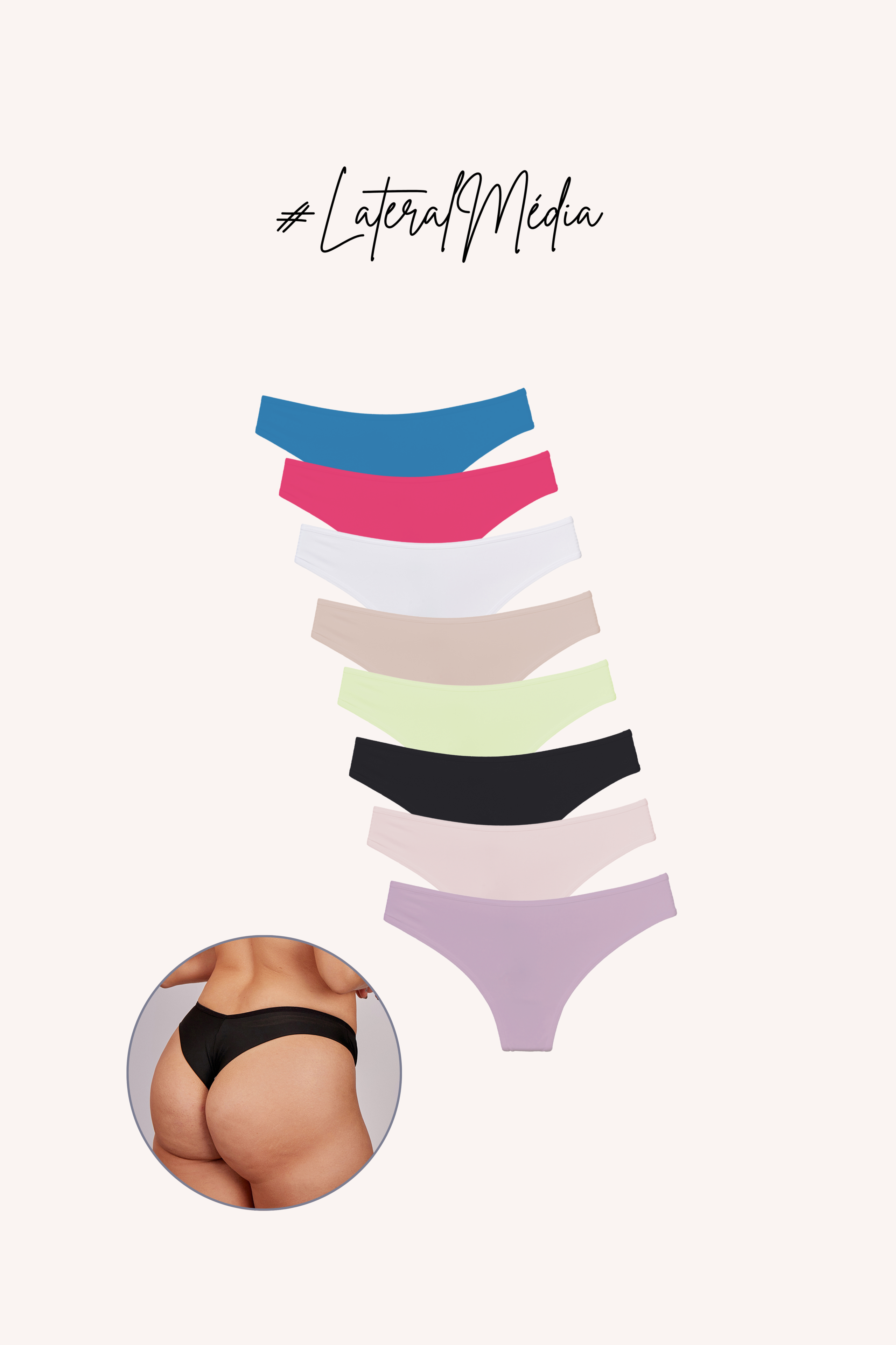 Kit Calcinhas Fio Duplo Comfort