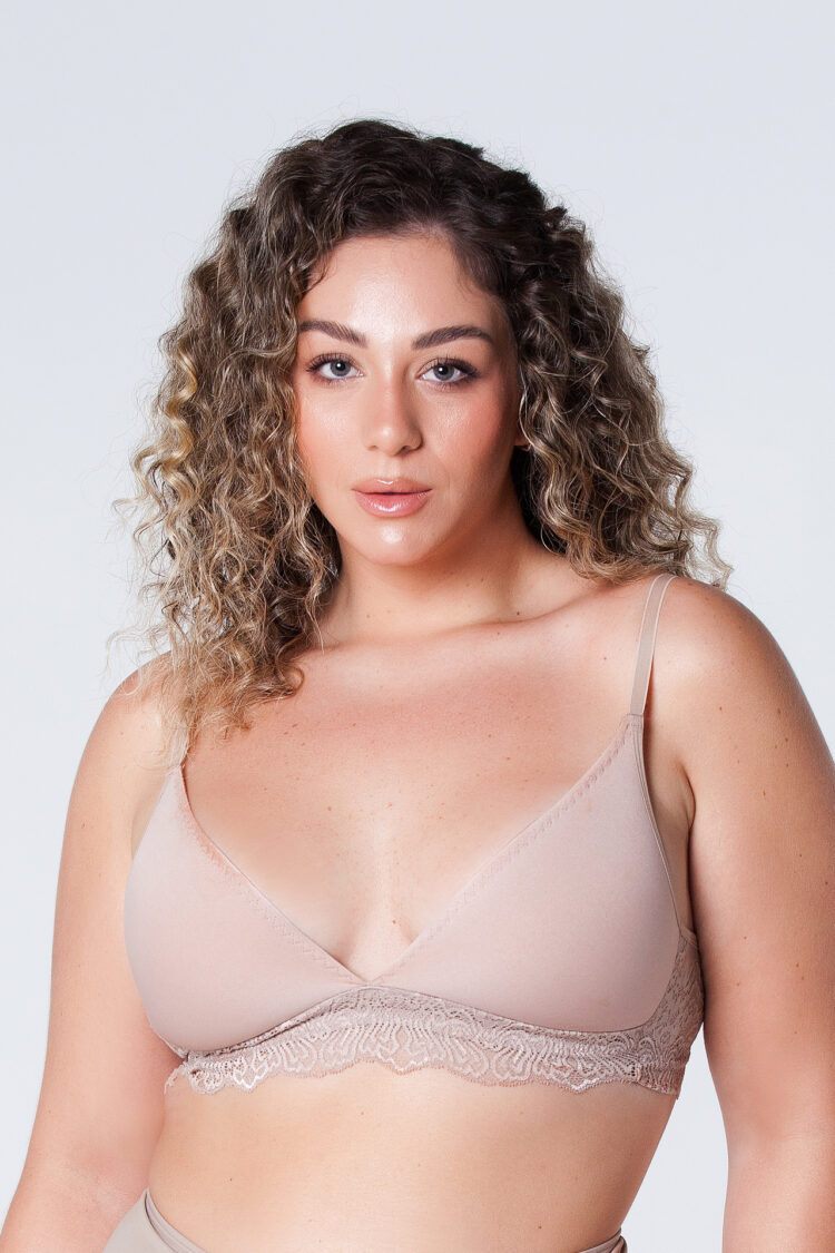Sutiã Com Bojo Soft Confort Base De Renda