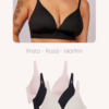 PRETO ROSA E MARFIM