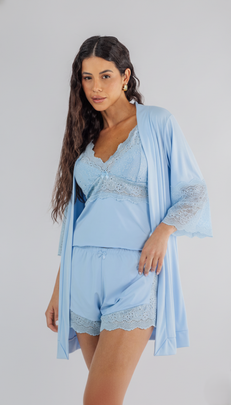 Alternative view of Combo: Baby doll 1042 + Robe 2002